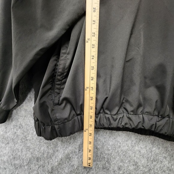 Foot Joy Windbreaker Jacket Men 2XL Black 1/2 Zip Long Sleeve Golf Elastic Cuffs - Picture 7 of 7